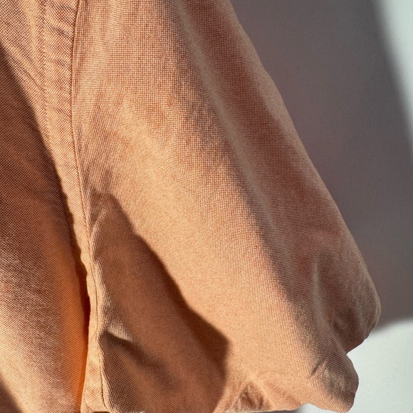 Ralph Lauren Men's Peach Button Short Sleeve Shirt Size Medium Slim Fit - Picture 3 of 12